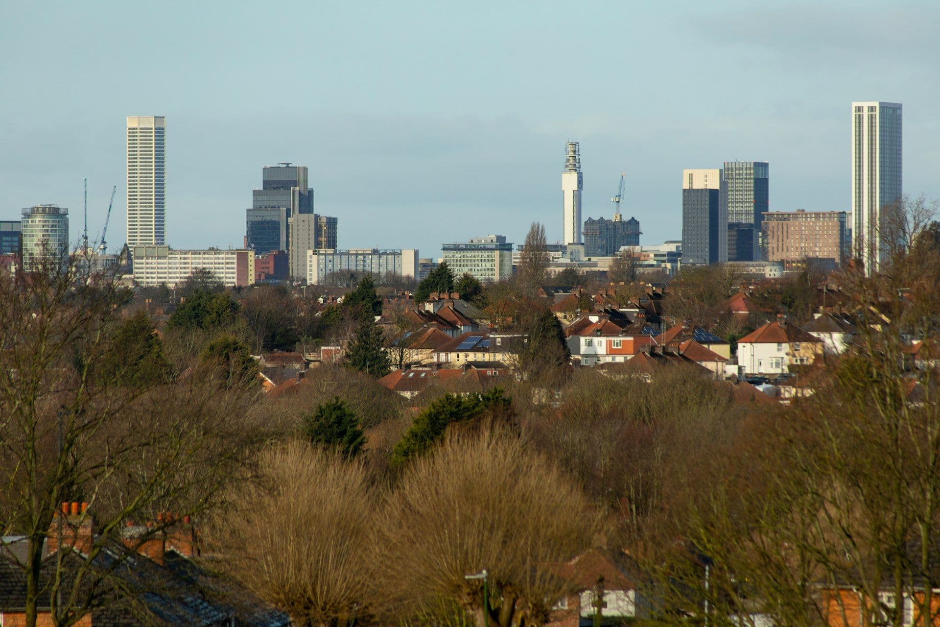 Birmingham city skyline